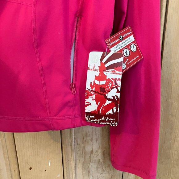 Lululemon Womens Define Shape Up Cropped Full Zip Jacket Size 14 Pink SP NWT - Picture 3 of 10